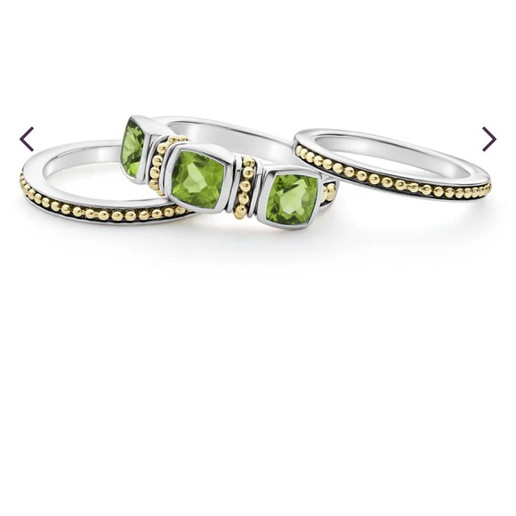 NWT, LAGOS Peridot stacking rings Rittehouse - Picture 4 of 10